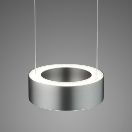 Preview: Knapstein Zera-2 51.517.05-1 mattnickel Prismenabdeckung LED Pendelleuchte - 2 flammig Ober-/Unterlicht Gestensteuerung Lift dimmbar